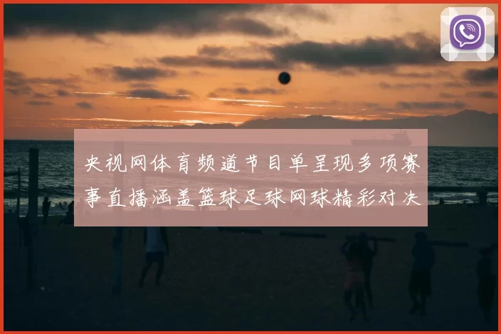 央视网体育频道节目单呈现多项赛事直播涵盖篮球足球网球精彩对决